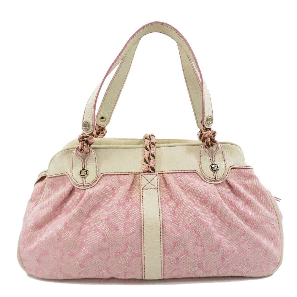 Celine C Canvas Macadam Handbag Brown